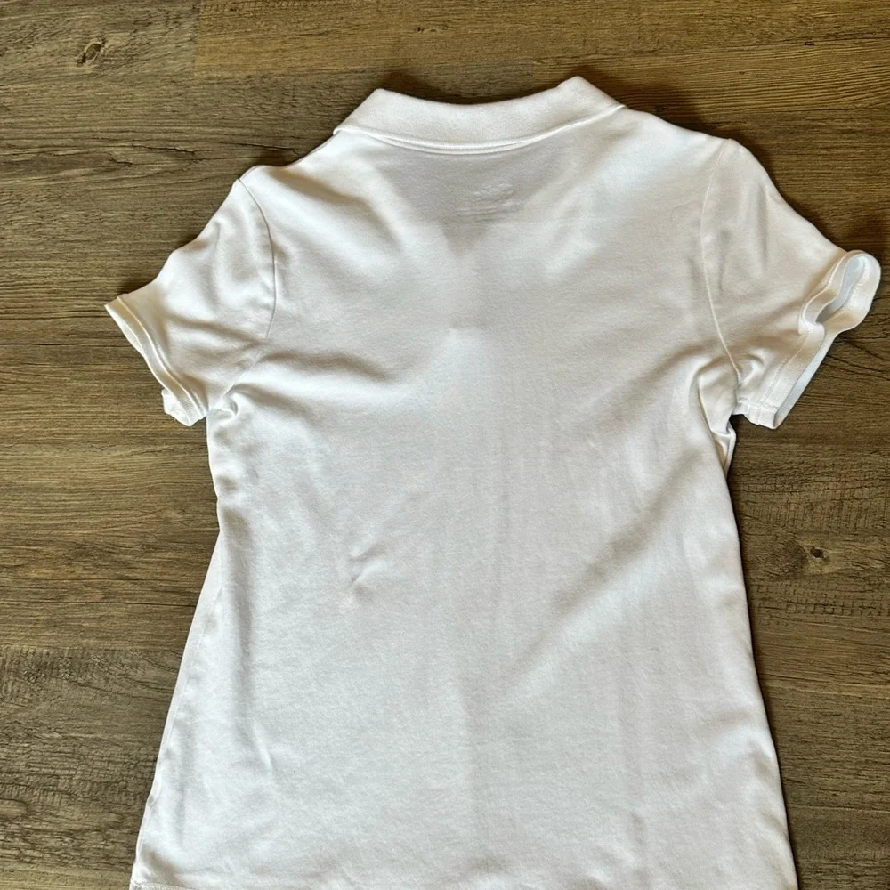 Justice. FOUR (4)White Polo Shirts.